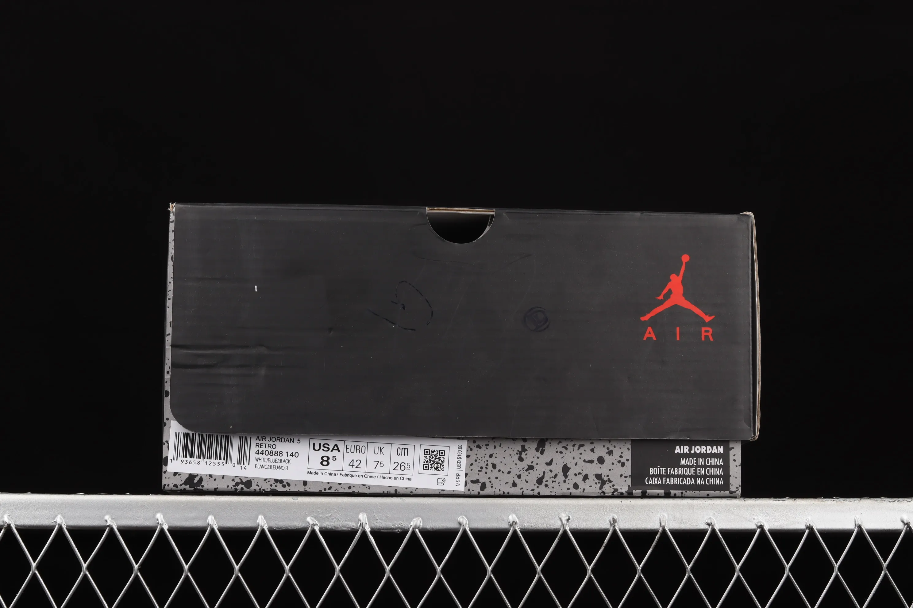 All categories Air Jordan Jordan series basketball shoes Air Jordan 5 G version Air Jordan 5 "Stealth 2.0" AJ5 Joe 5 white and blue color 440888-140